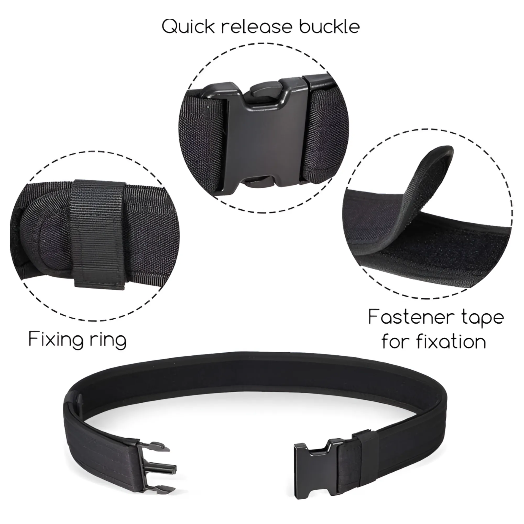 46.5cm Outdoor Heavy Duty Adventure Belt With Nylon and Secure Clip JY-95