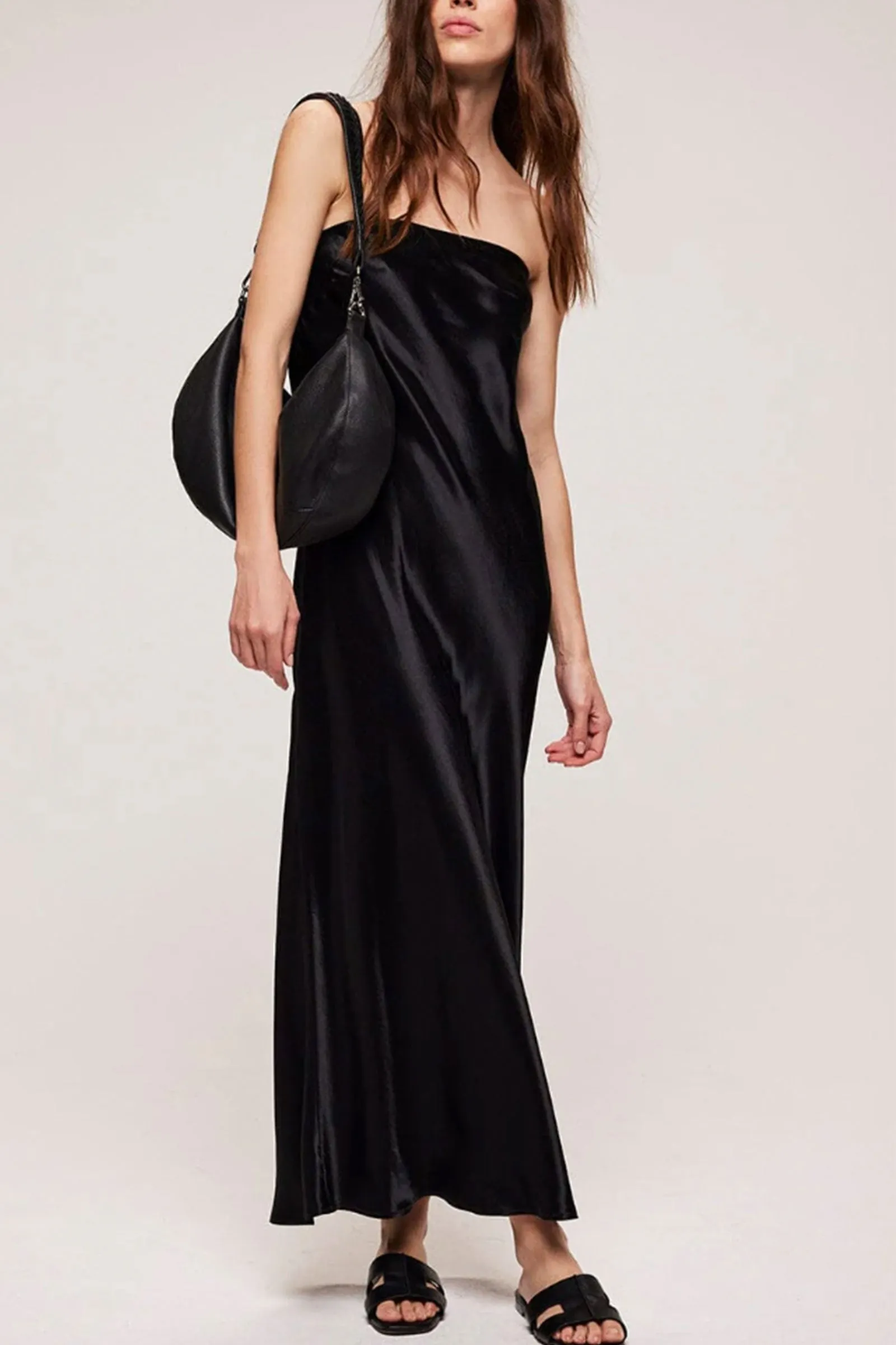 Black Leather Shoulder Bag
