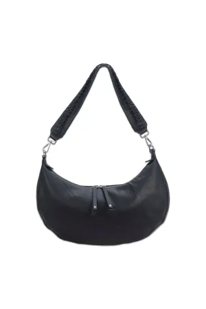 Black Leather Shoulder Bag