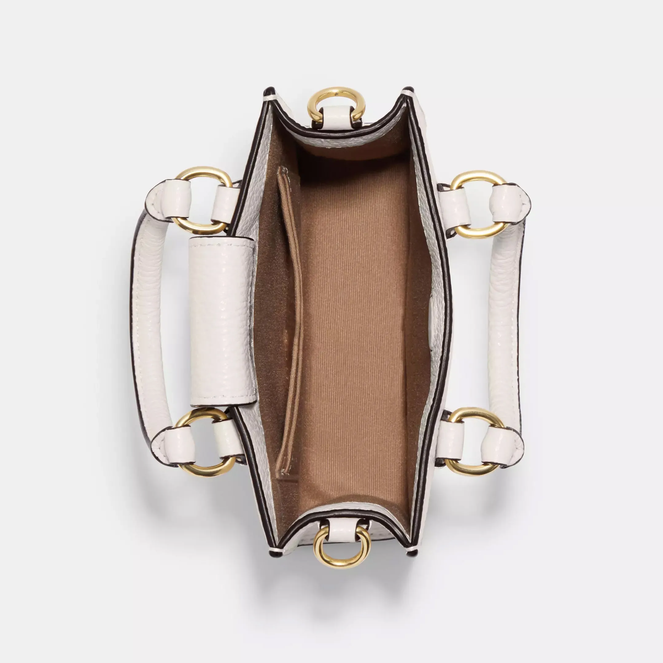 Coach Outlet North South Mini Tote, gold/milk