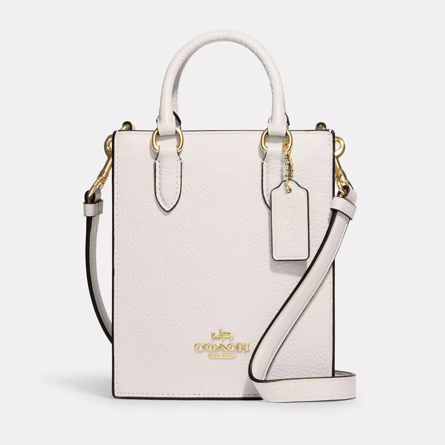 Coach Outlet North South Mini Tote, gold/milk