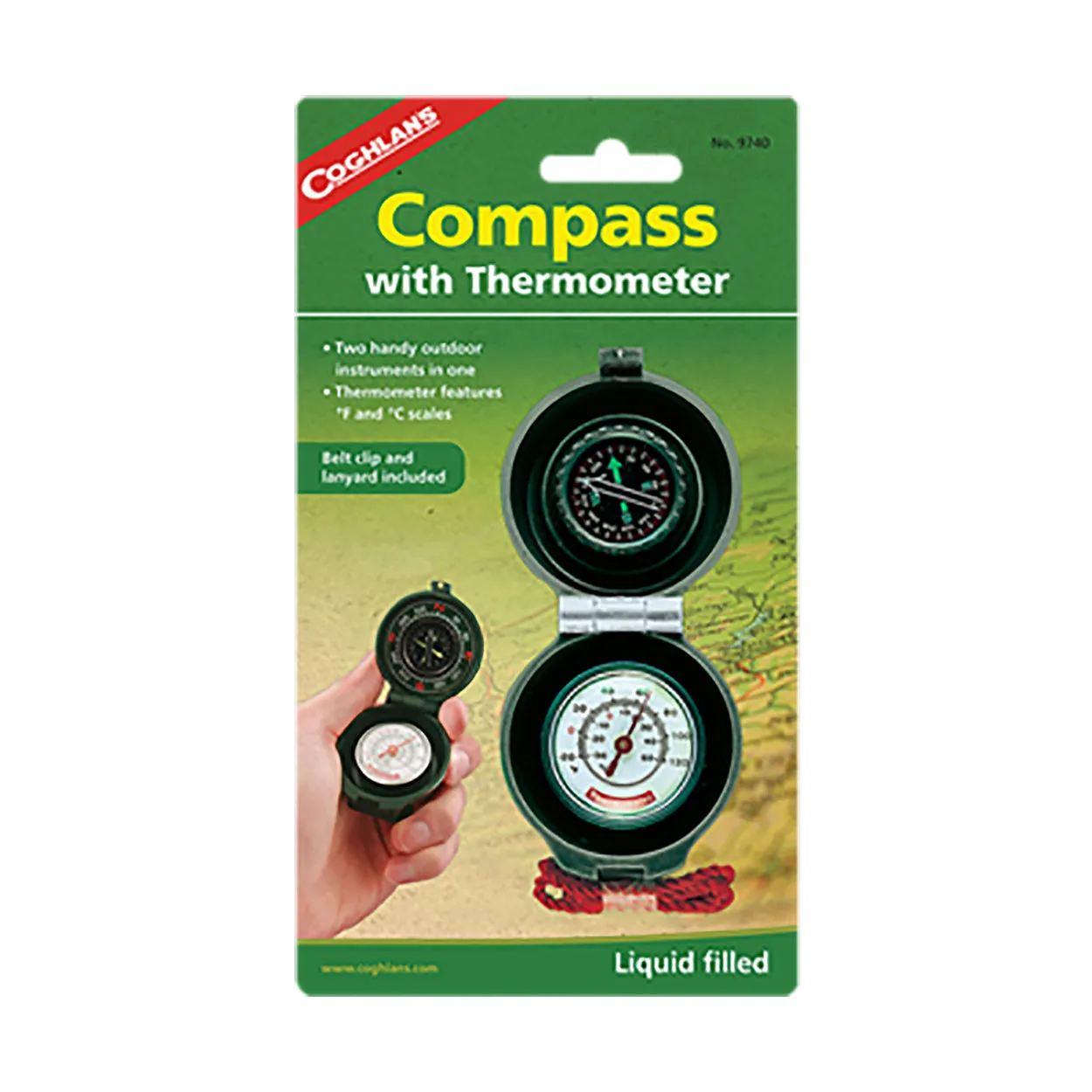Compass with Thermometer 9740