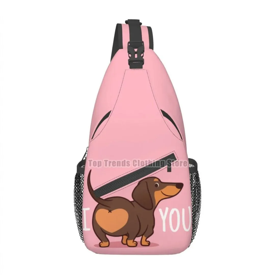 Dachshund Crossbody Sling Backpack