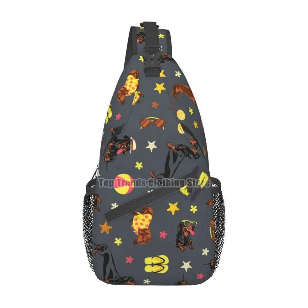 Dachshund Crossbody Sling Backpack