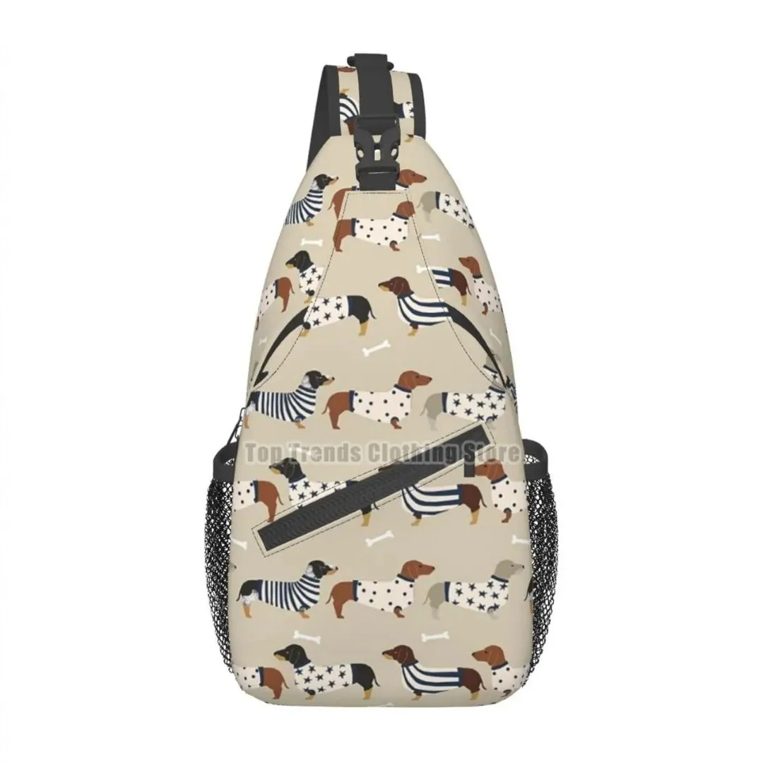 Dachshund Crossbody Sling Backpack