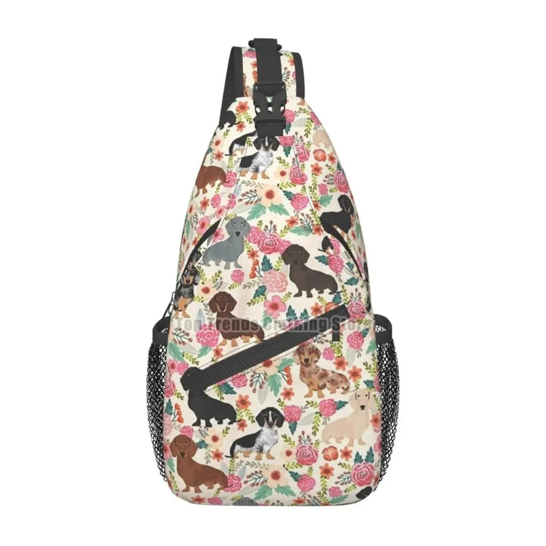 Dachshund Crossbody Sling Backpack