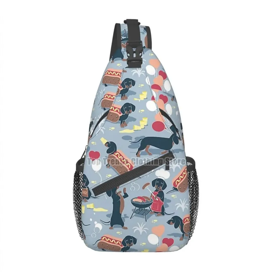 Dachshund Crossbody Sling Backpack