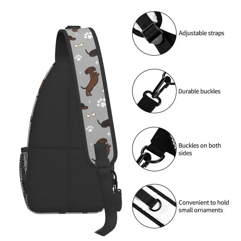 Dachshund Crossbody Sling Backpack