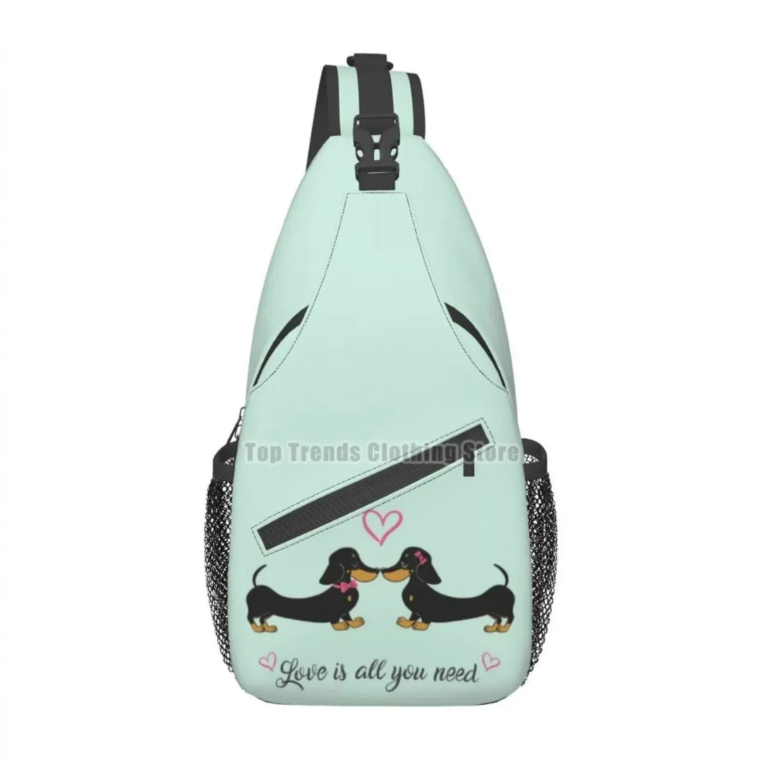 Dachshund Crossbody Sling Backpack