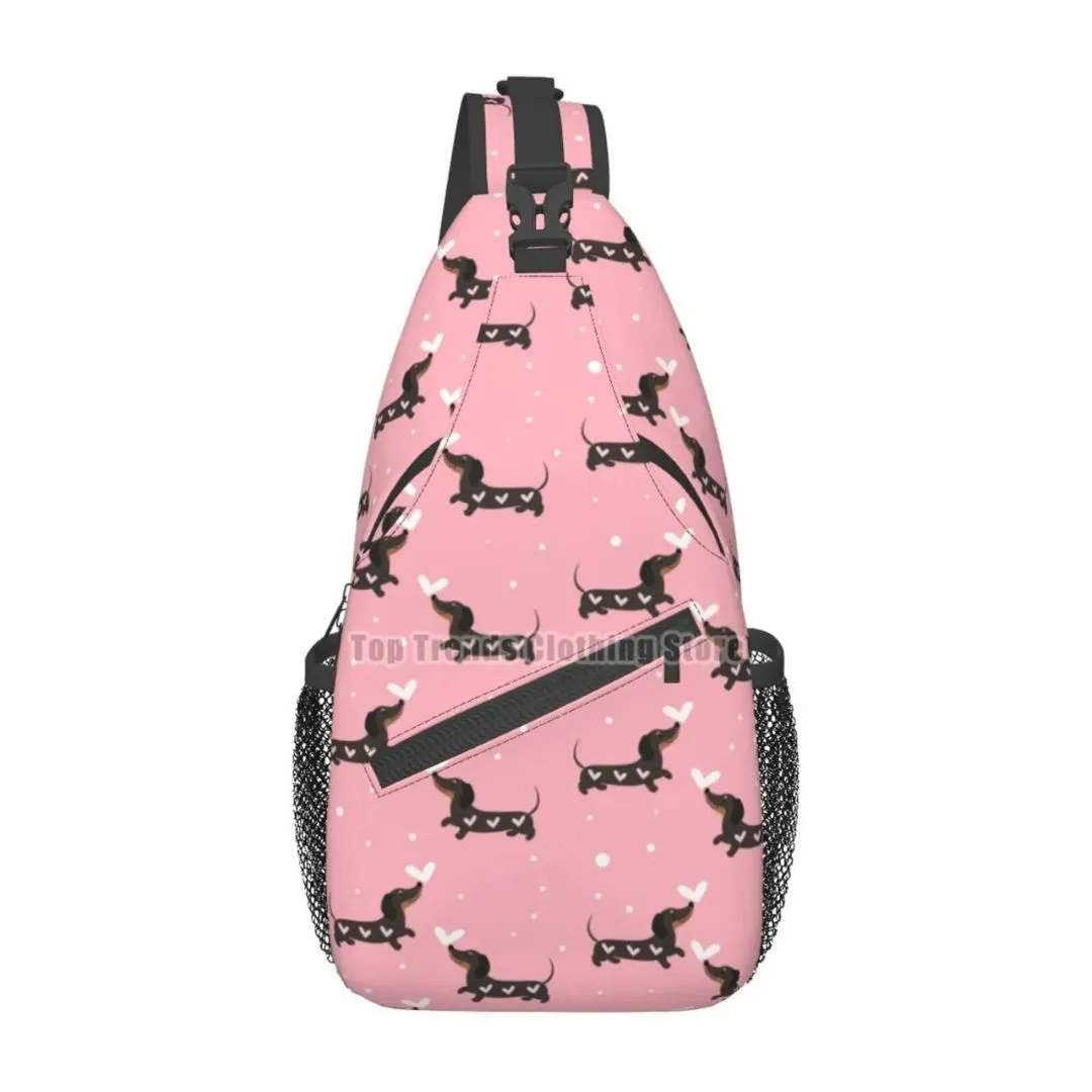 Dachshund Crossbody Sling Backpack