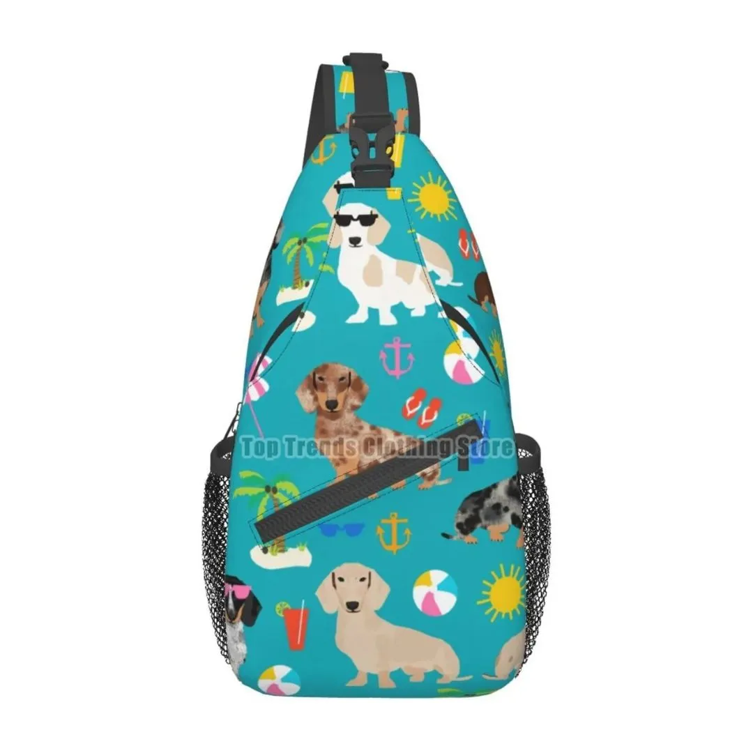 Dachshund Crossbody Sling Backpack