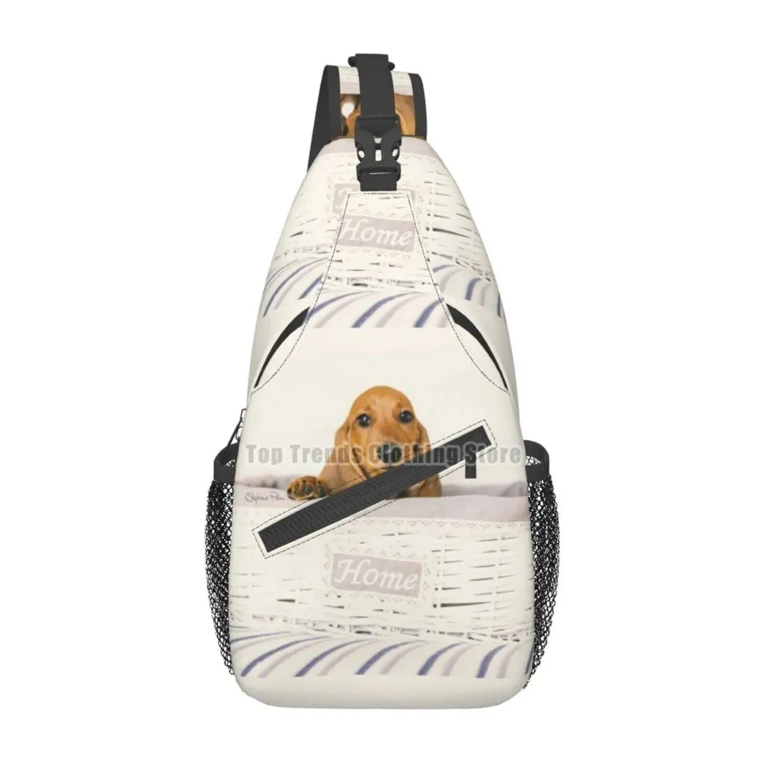 Dachshund Crossbody Sling Backpack