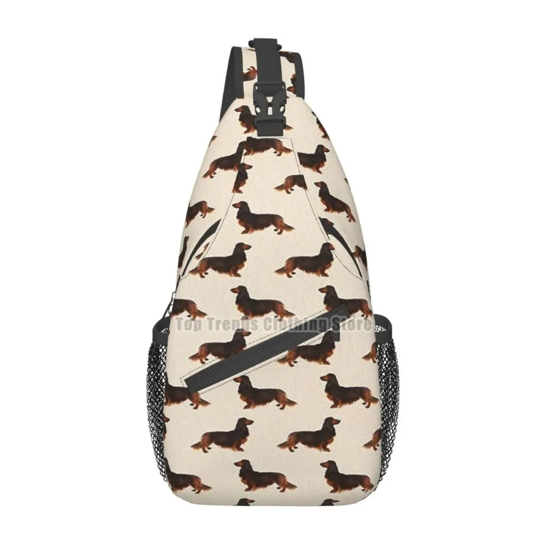 Dachshund Crossbody Sling Backpack