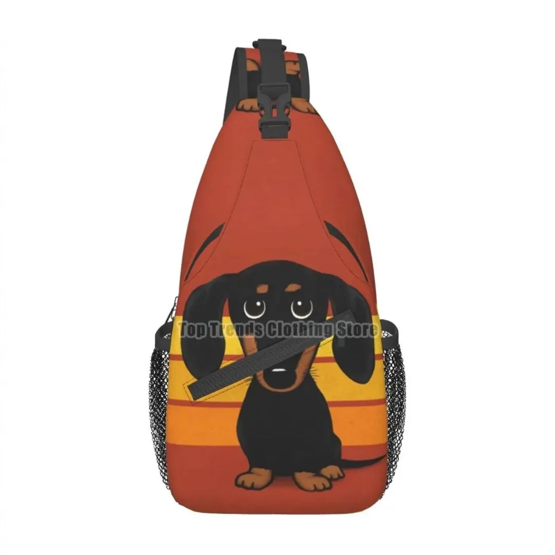 Dachshund Crossbody Sling Backpack