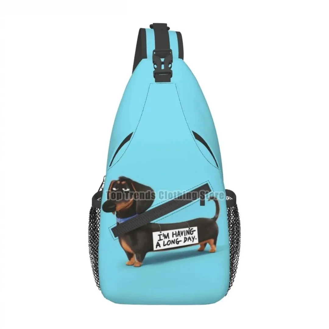 Dachshund Crossbody Sling Backpack