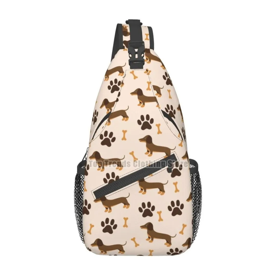 Dachshund Crossbody Sling Backpack