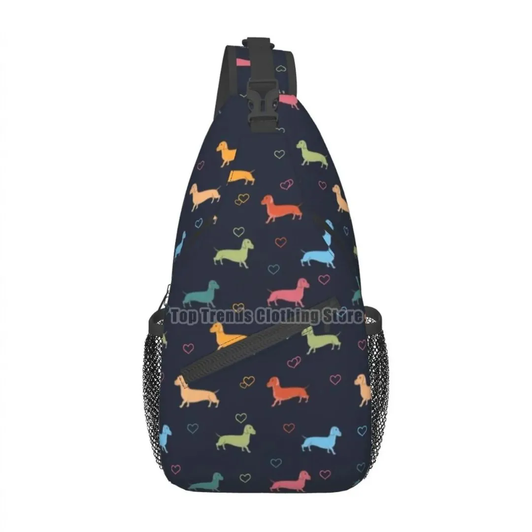 Dachshund Crossbody Sling Backpack