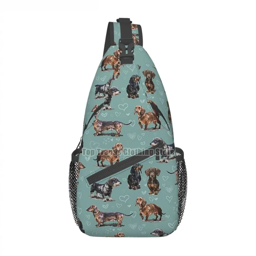 Dachshund Crossbody Sling Backpack