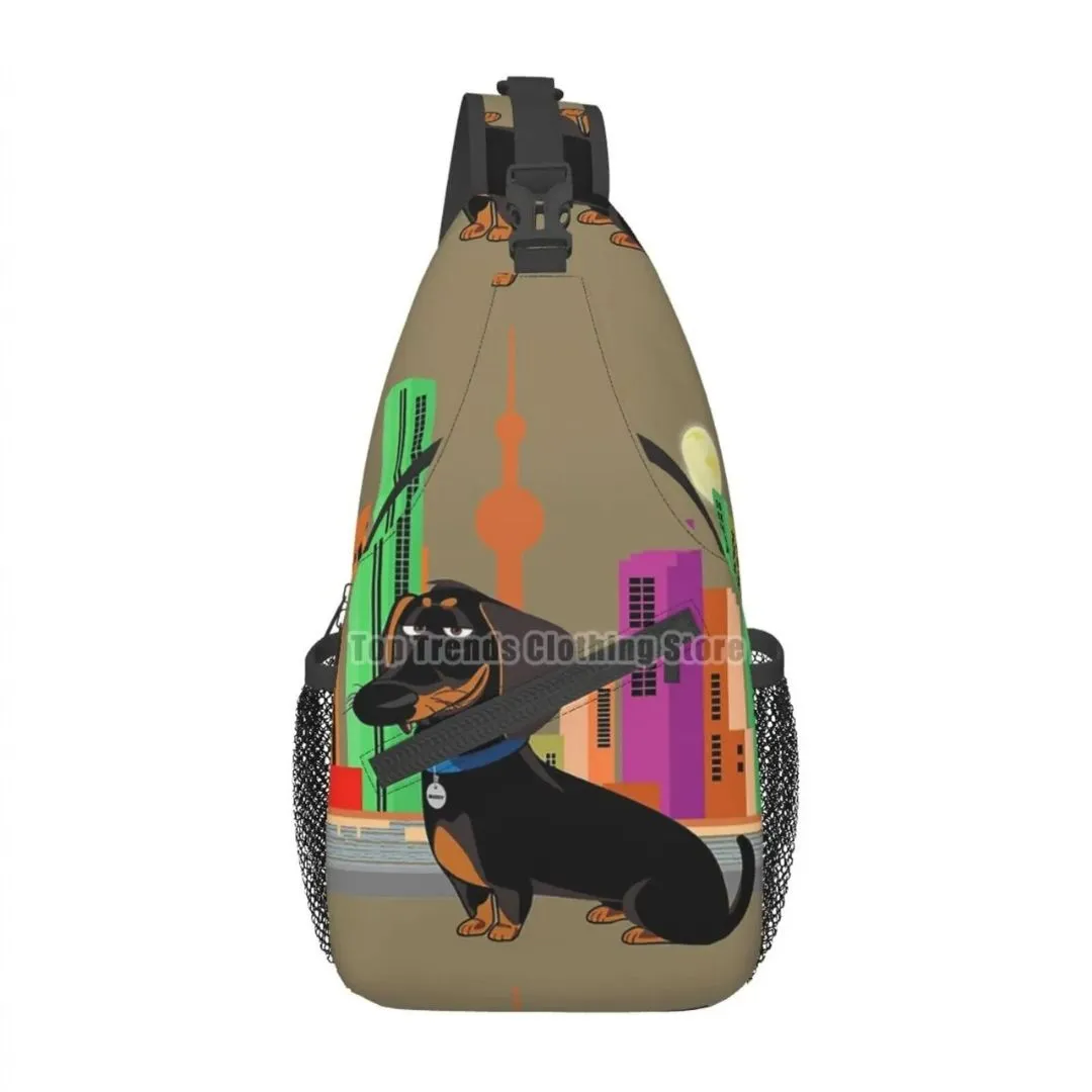 Dachshund Crossbody Sling Backpack