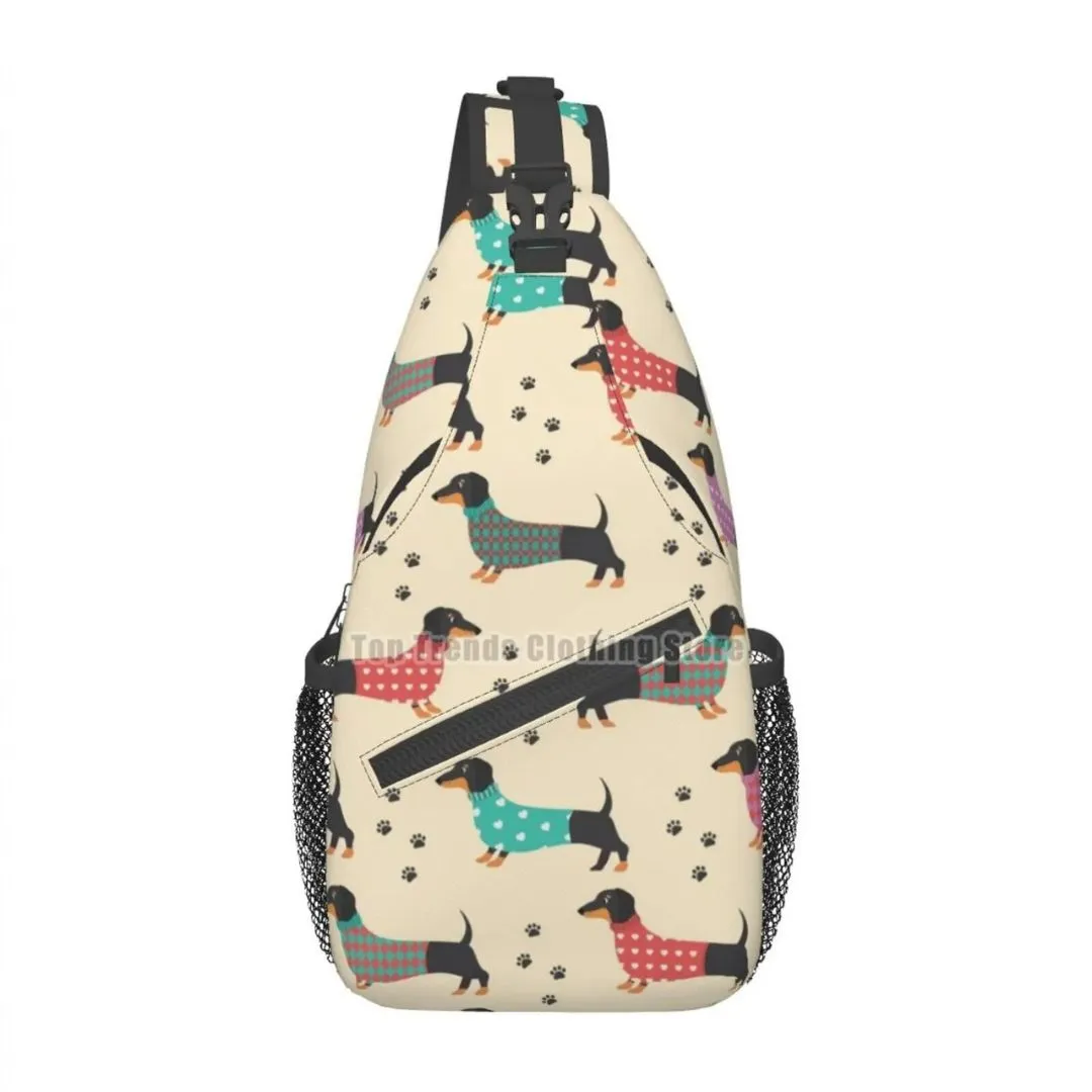 Dachshund Crossbody Sling Backpack