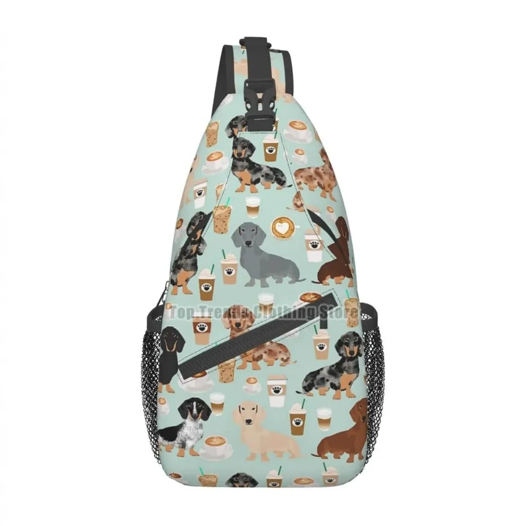 Dachshund Crossbody Sling Backpack
