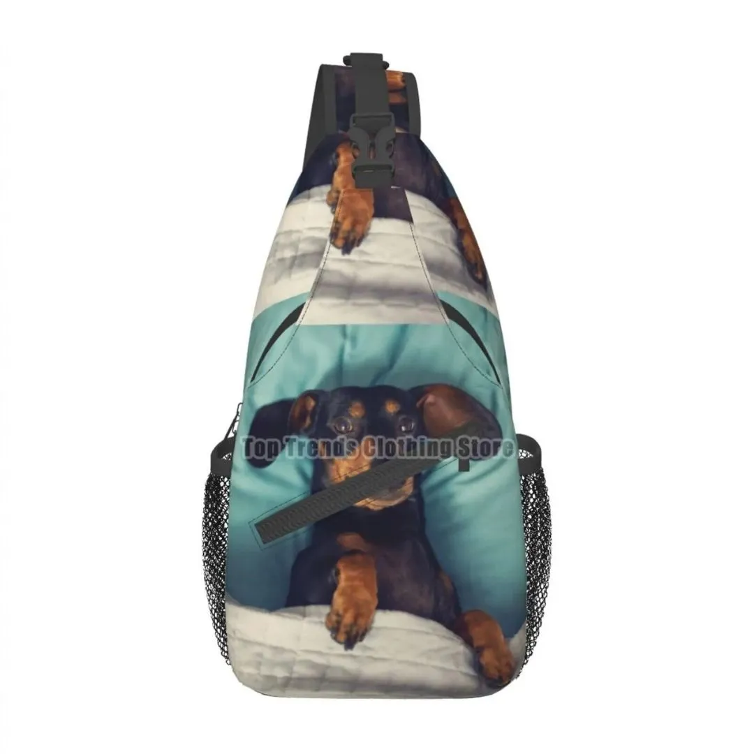 Dachshund Crossbody Sling Backpack