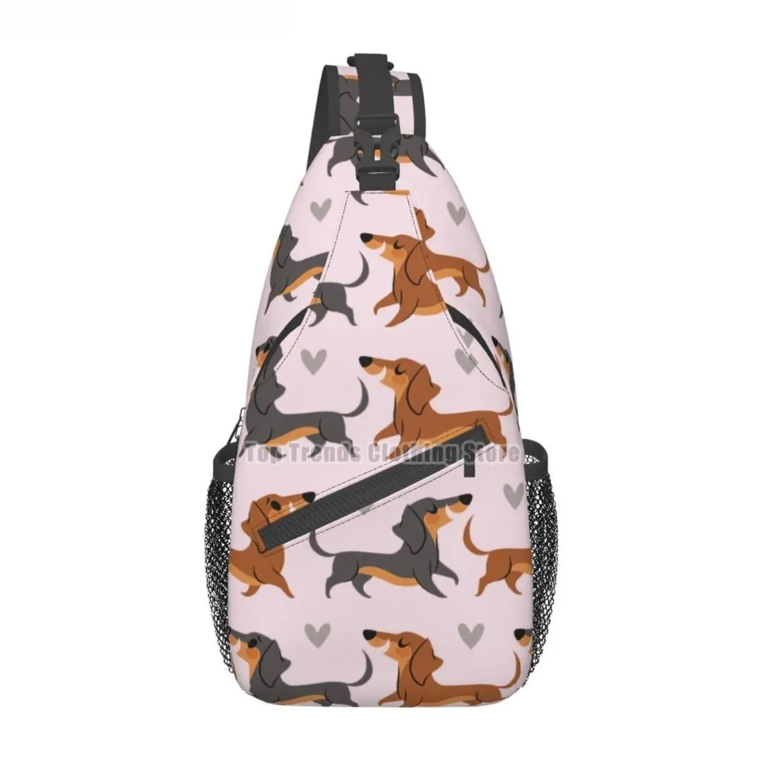 Dachshund Crossbody Sling Backpack