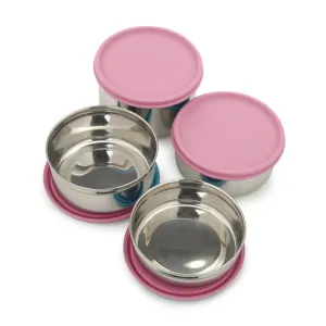 Darian Pink Lunch Box (500 ml/350 ml/200 ML) - Five Piece Set