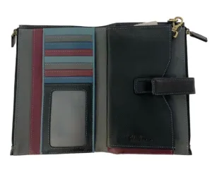Derek Alexander Leather PRISM -Deluxe Wristlet Clutch Wallet
