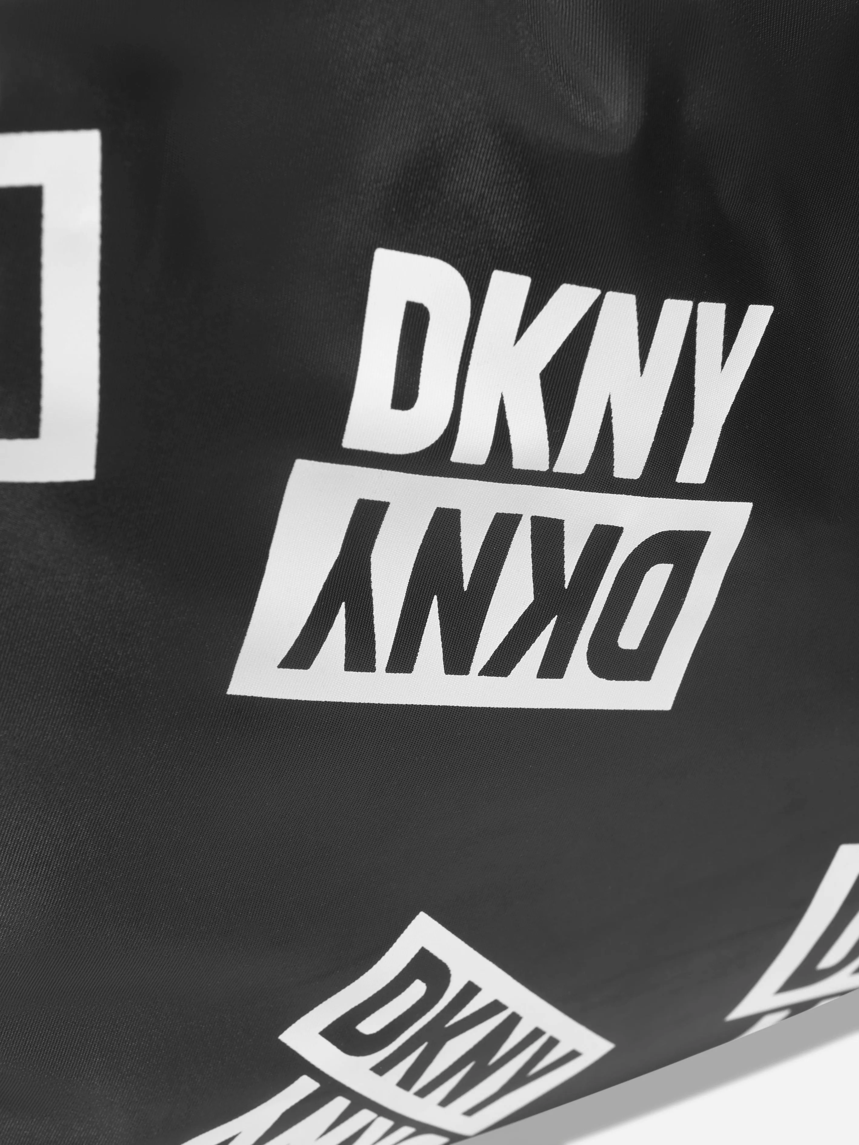 DKNY Girls Logo Print Bag in Black