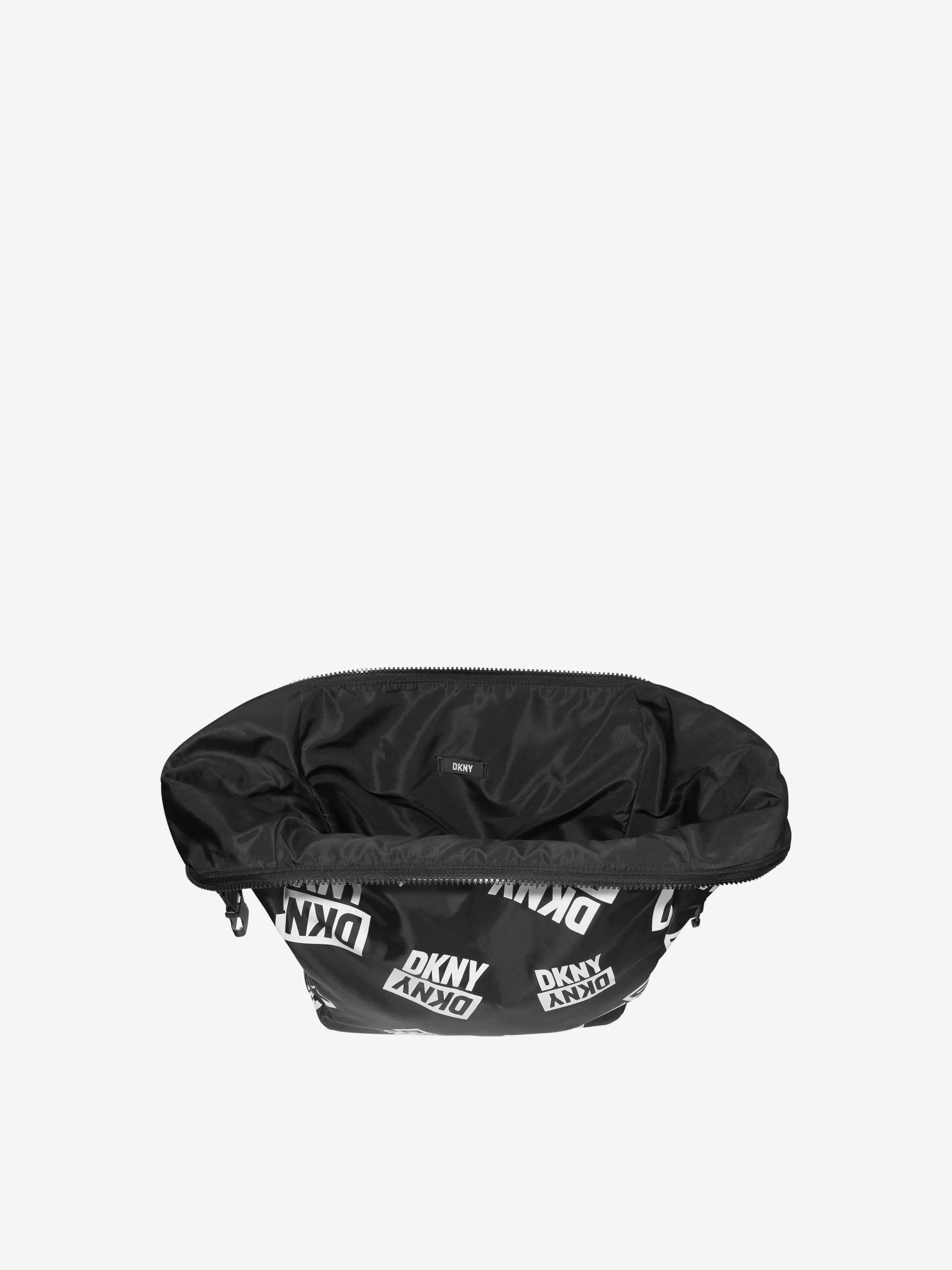 DKNY Girls Logo Print Bag in Black