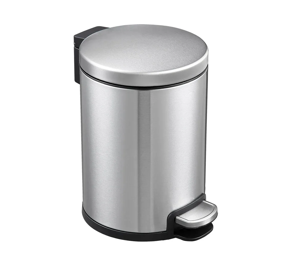 Dolphy 3L Round Stainless Steel Pedal Bin Silver