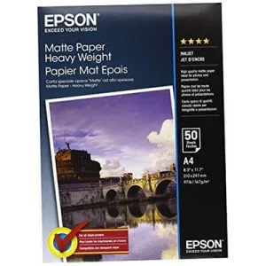 Epson Matte Photo Paper Heavy Weight 154Gsm A4 Pack 50