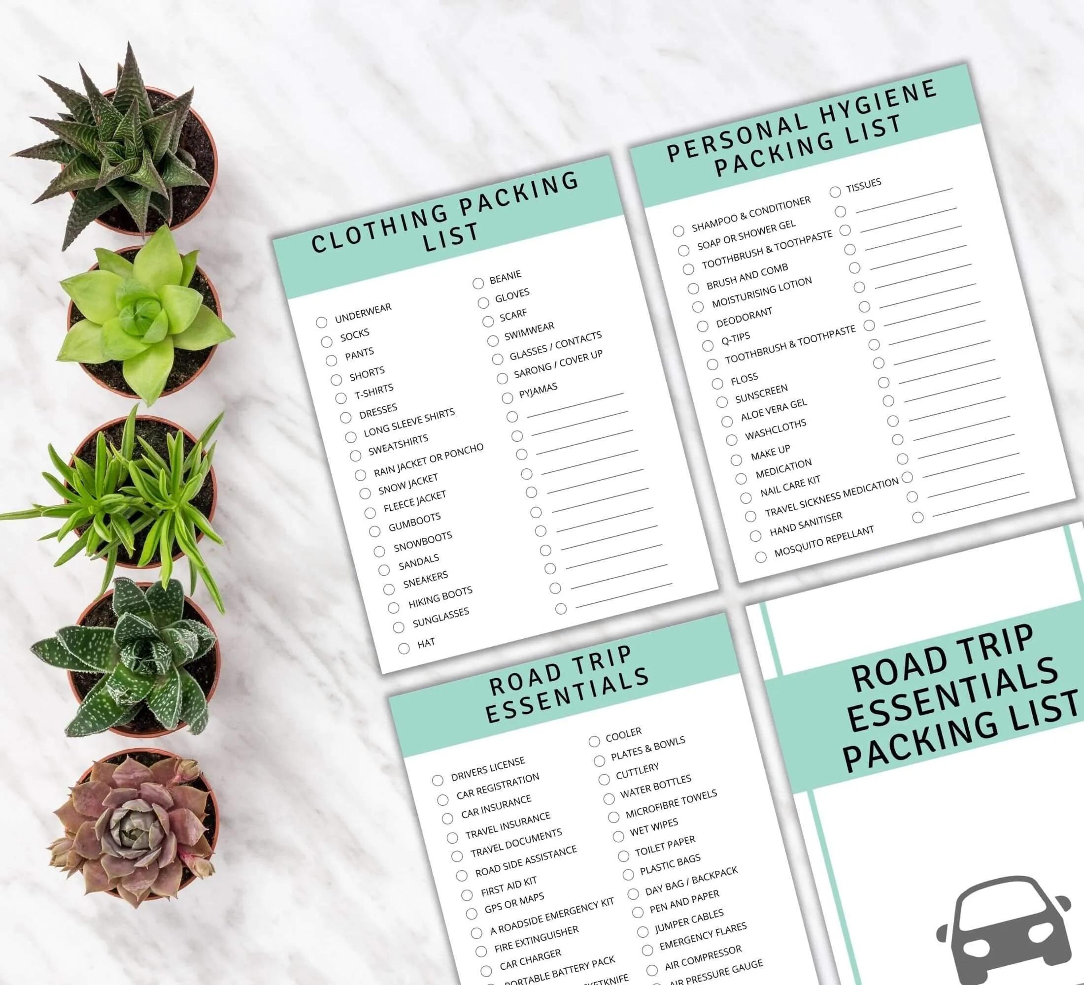 Family Road Trip Packing List