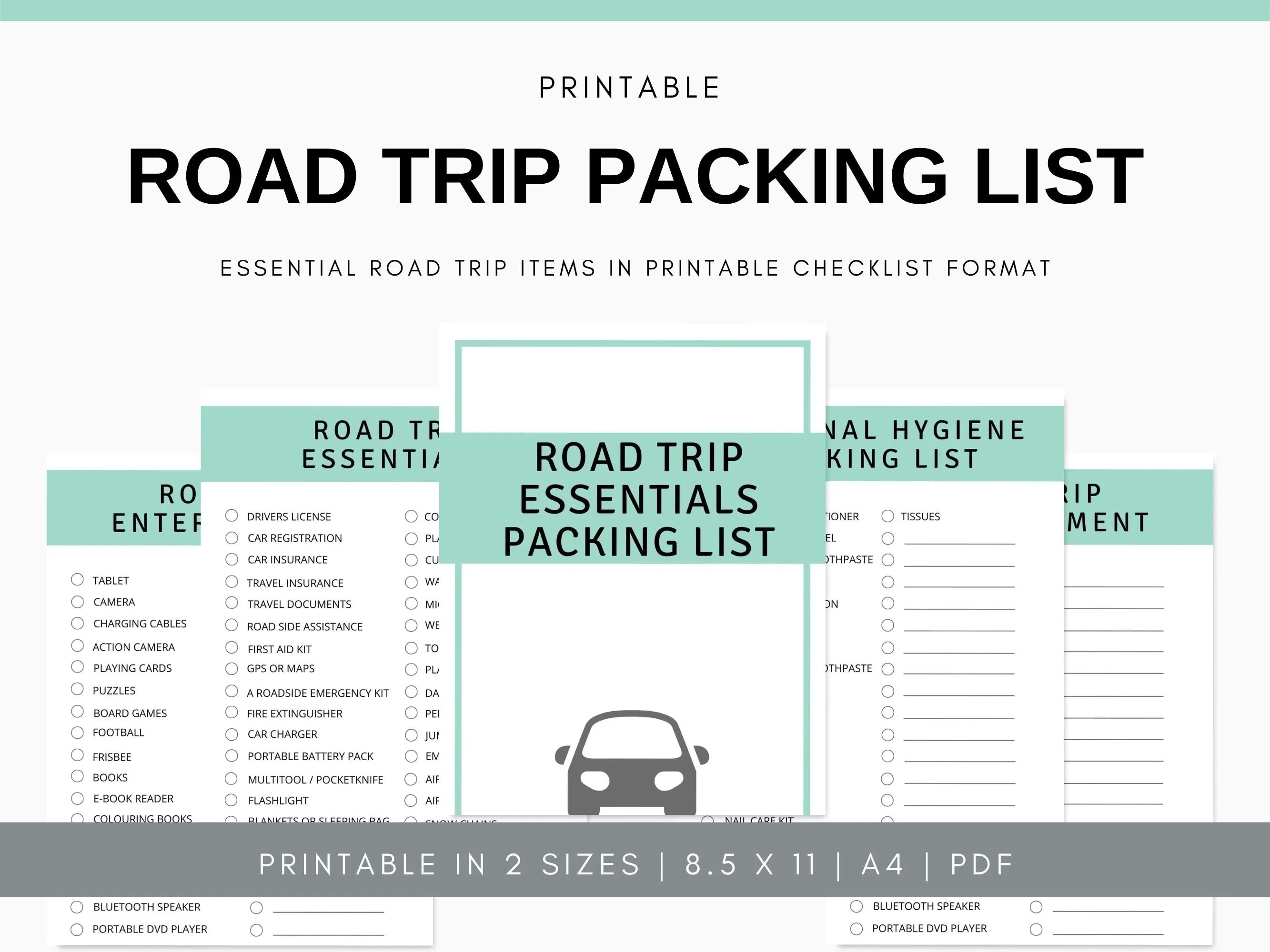Family Road Trip Packing List