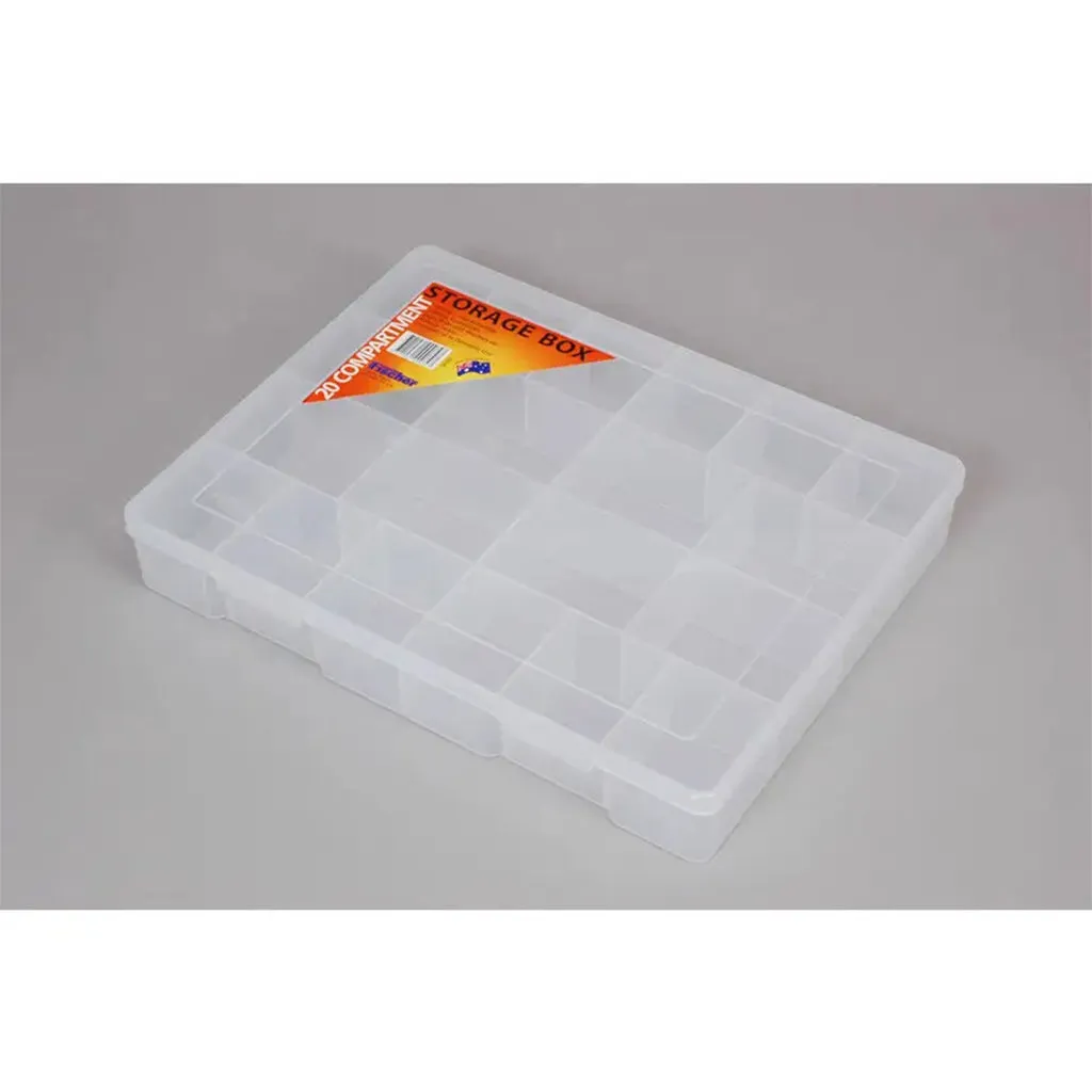 Fischer Storage Box 20 Compartments Clear 1H-097