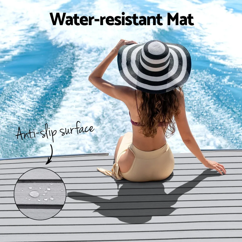 Foam Boat Flooring Mat Decking Sheet 240x90x0.6cm Light Grey