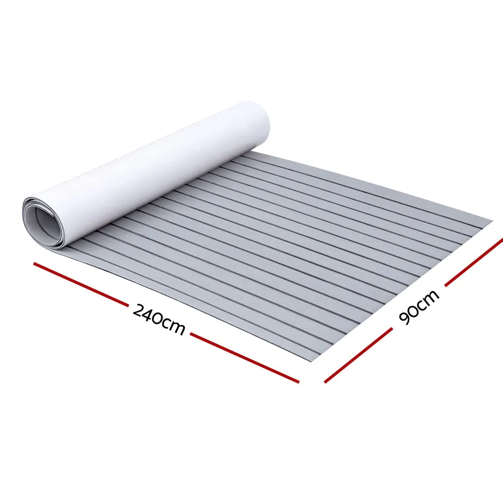 Foam Boat Flooring Mat Decking Sheet 240x90x0.6cm Light Grey