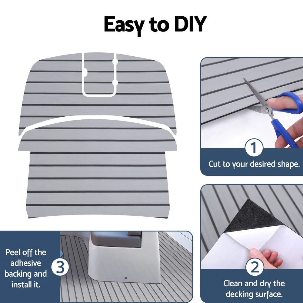 Foam Boat Flooring Mat Decking Sheet 240x90x0.6cm Light Grey