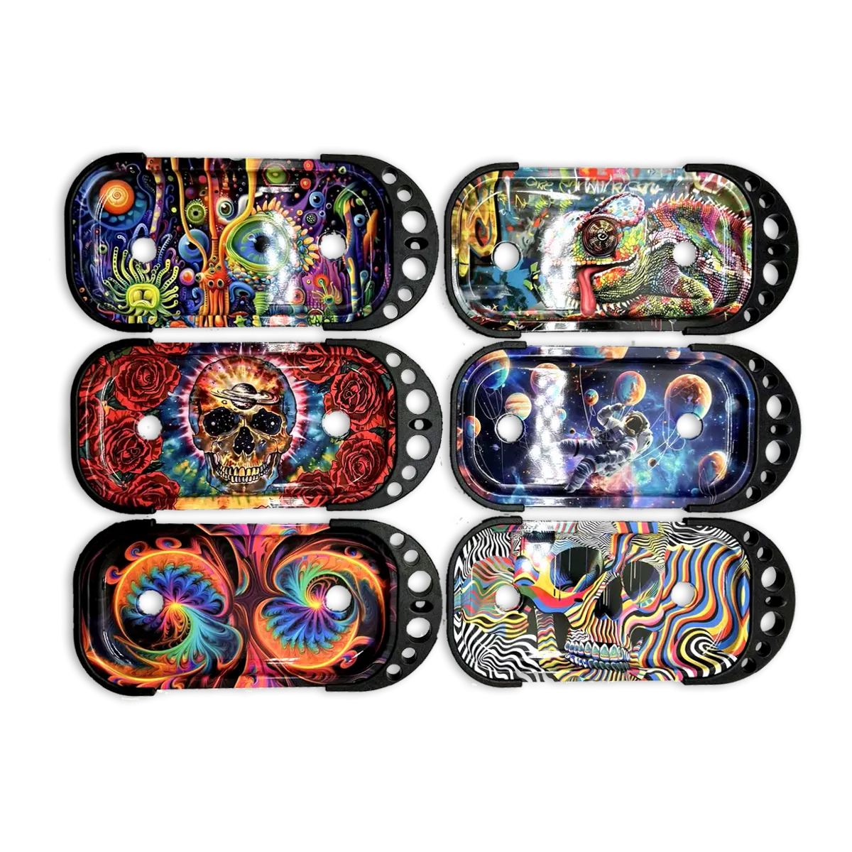 Folding Metal Tray Rolling Console - 6 Pieces Per Retail Ready Display 25267