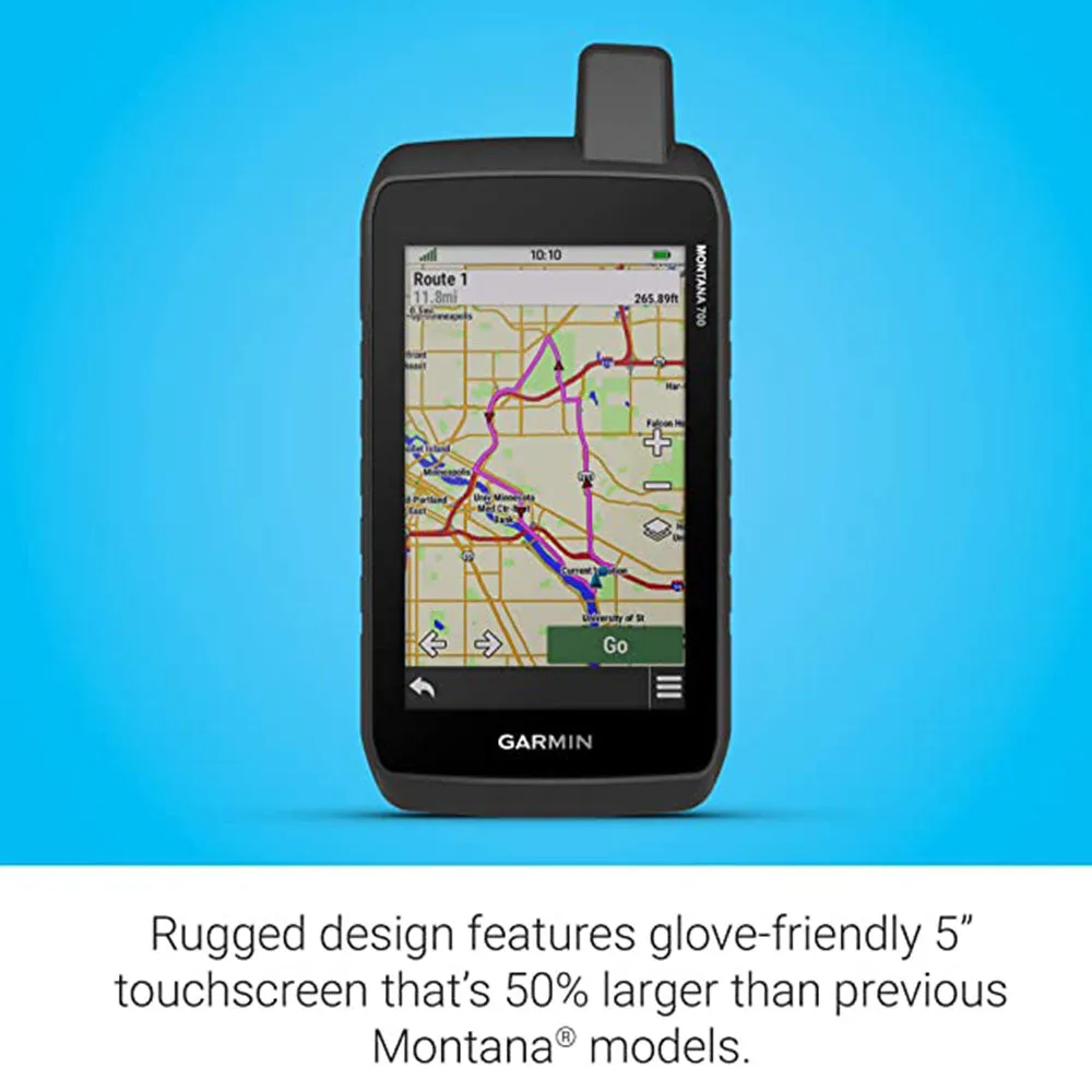 Garmin Montana 700 Rugged GPS Handheld Routable Mapping for Roads and Trails Glove-Friendly Touchscreen Navigator  - 010-02133-00