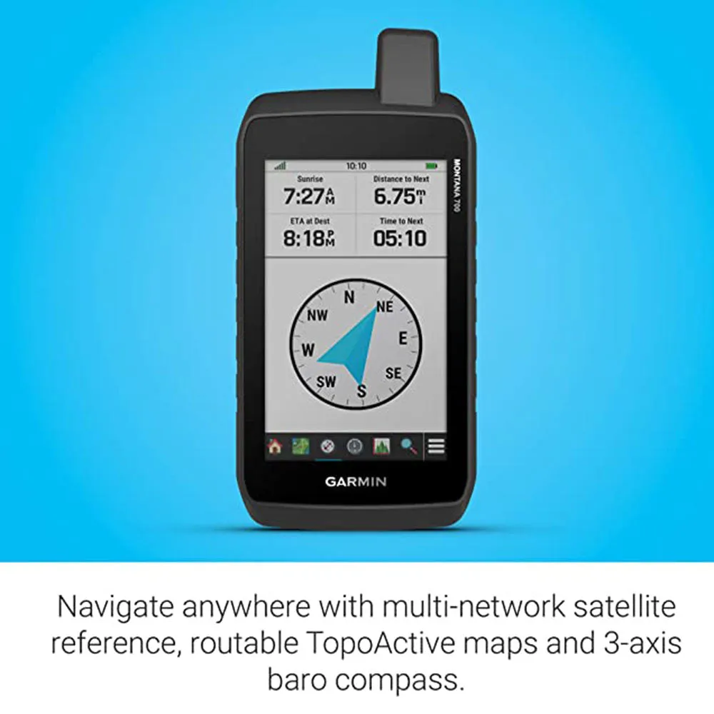 Garmin Montana 700 Rugged GPS Handheld Routable Mapping for Roads and Trails Glove-Friendly Touchscreen Navigator  - 010-02133-00