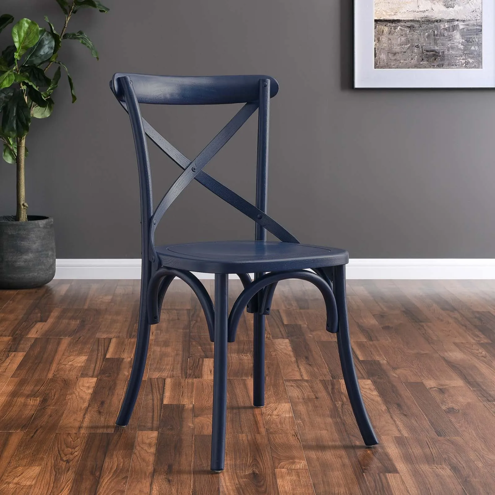 Gear Dining Side Chair Midnight Blue EEI-5564-MID