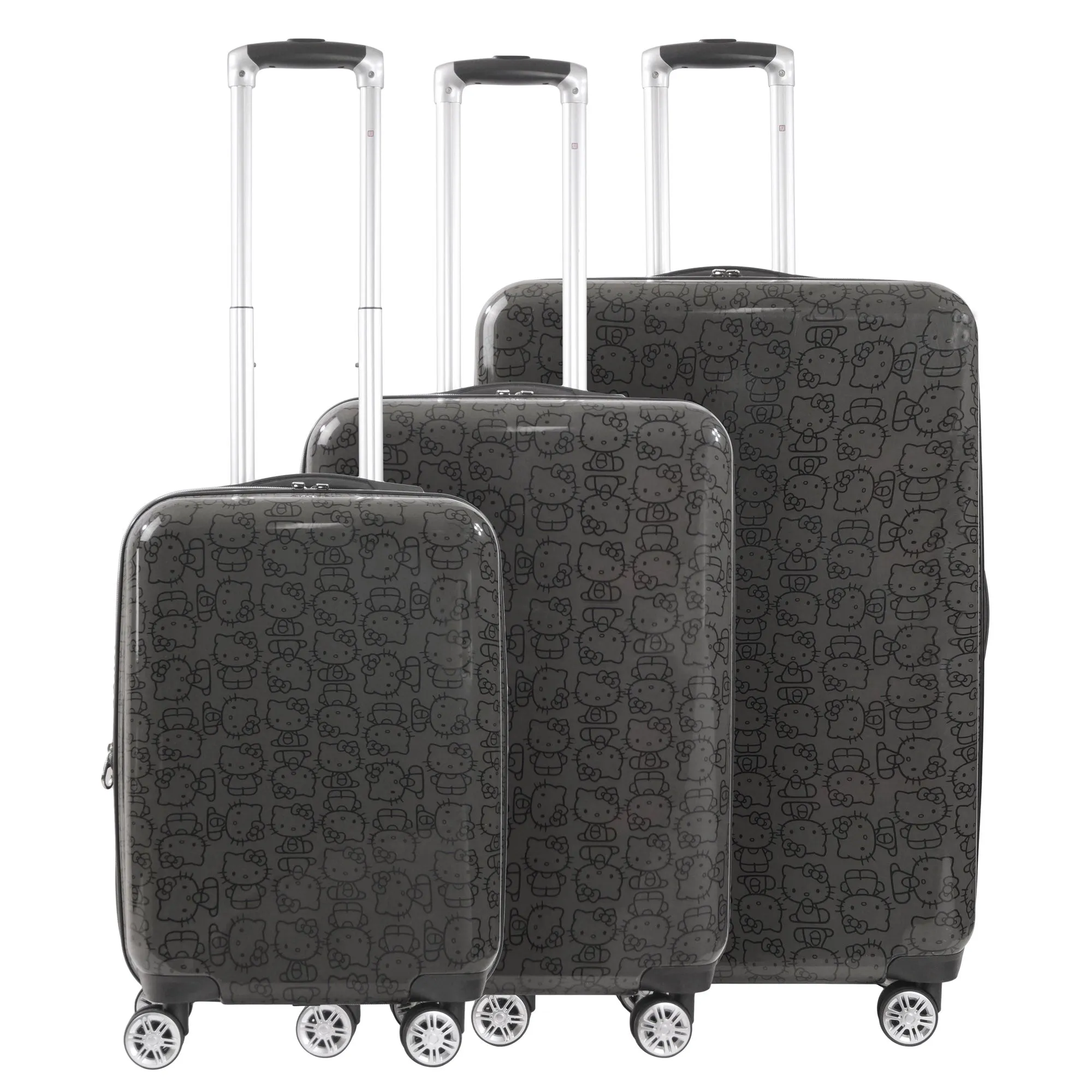 Hello Kitty x FUL Pose 3-Pc Hardshell Luggage (Black)