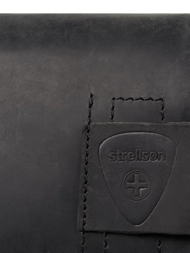 Leather messenger bag model "Richmond" Strellson, black