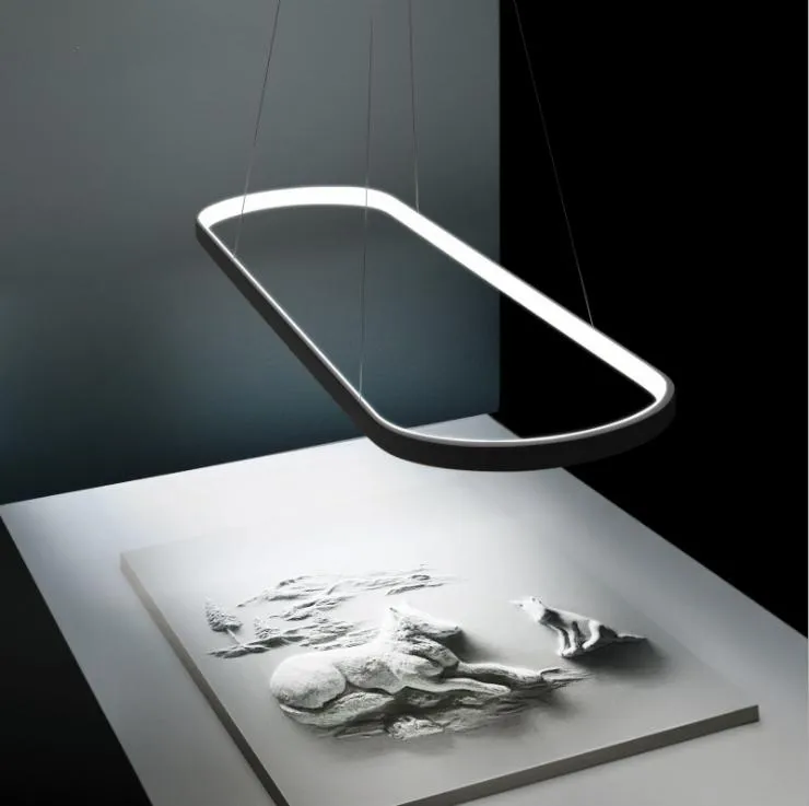 LED Post-modern Halo Design Office Pendant Light