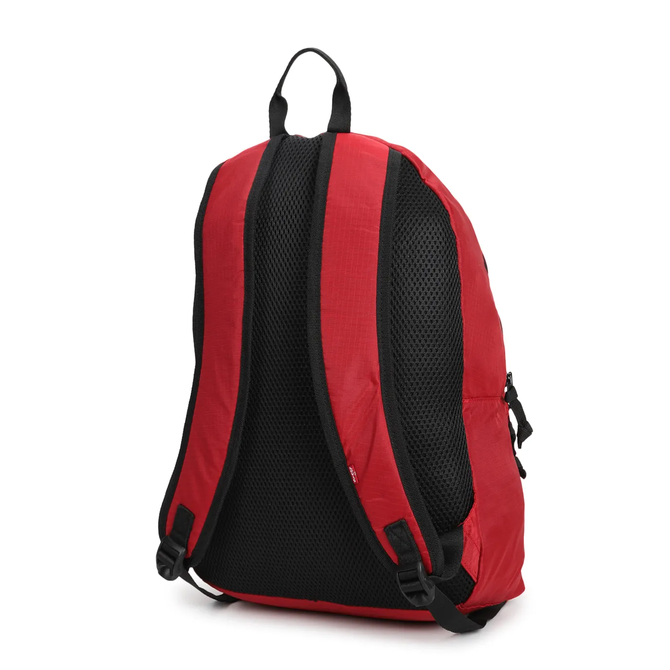 Men's Red Solid Backpack