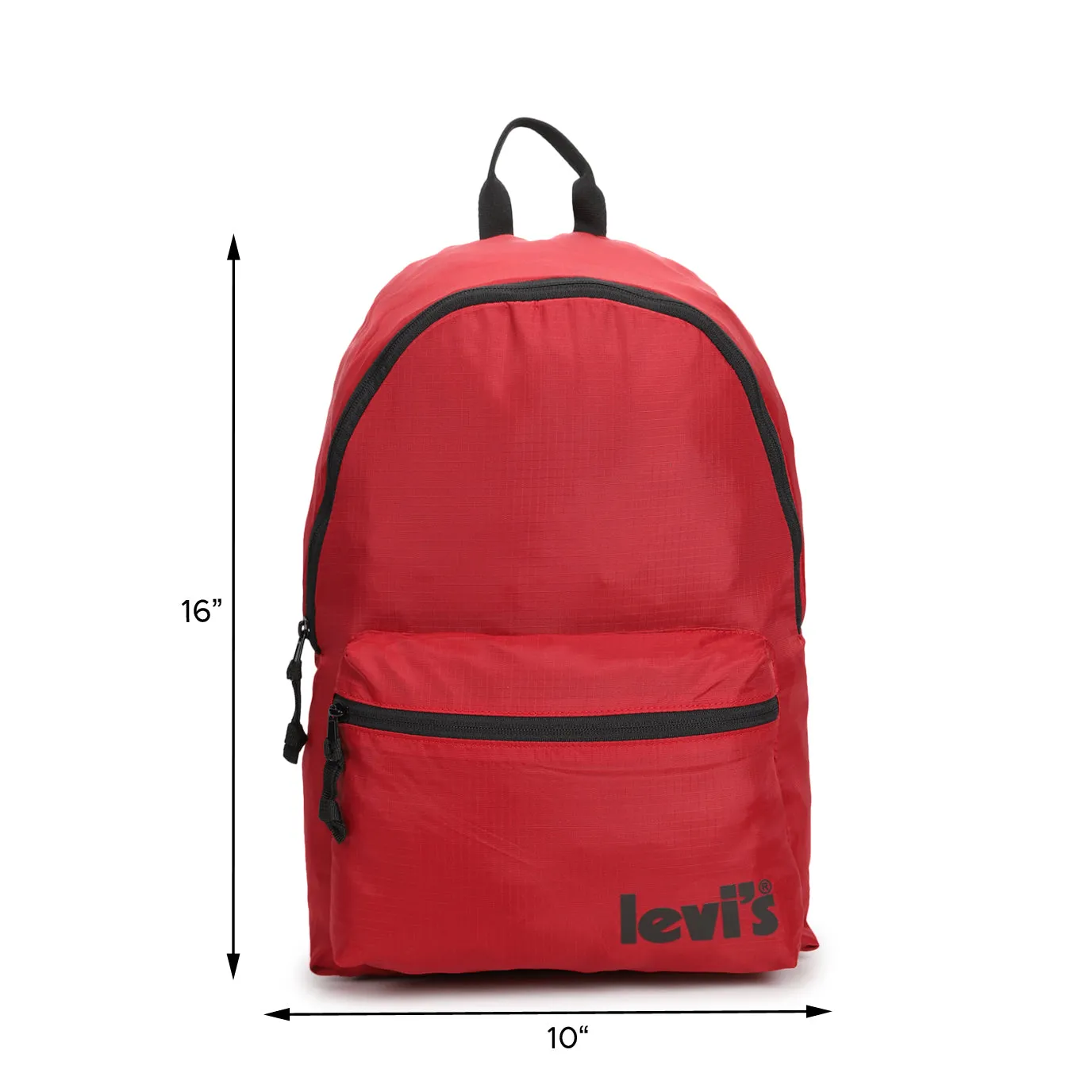 Men's Red Solid Backpack