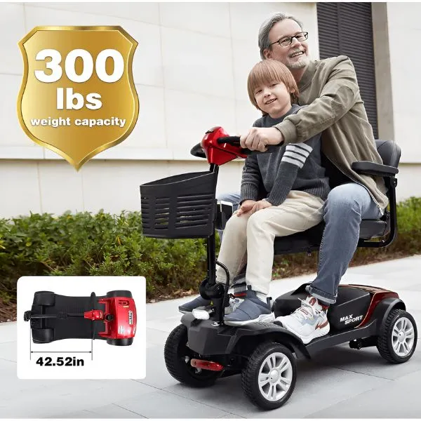 Metro Mobility Max Sport Portable 4-Wheel Mobility Scooter