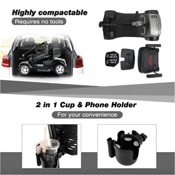 Metro Mobility Max Sport Portable 4-Wheel Mobility Scooter